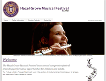 Tablet Screenshot of hazelgrovemusicalfestival.org.uk
